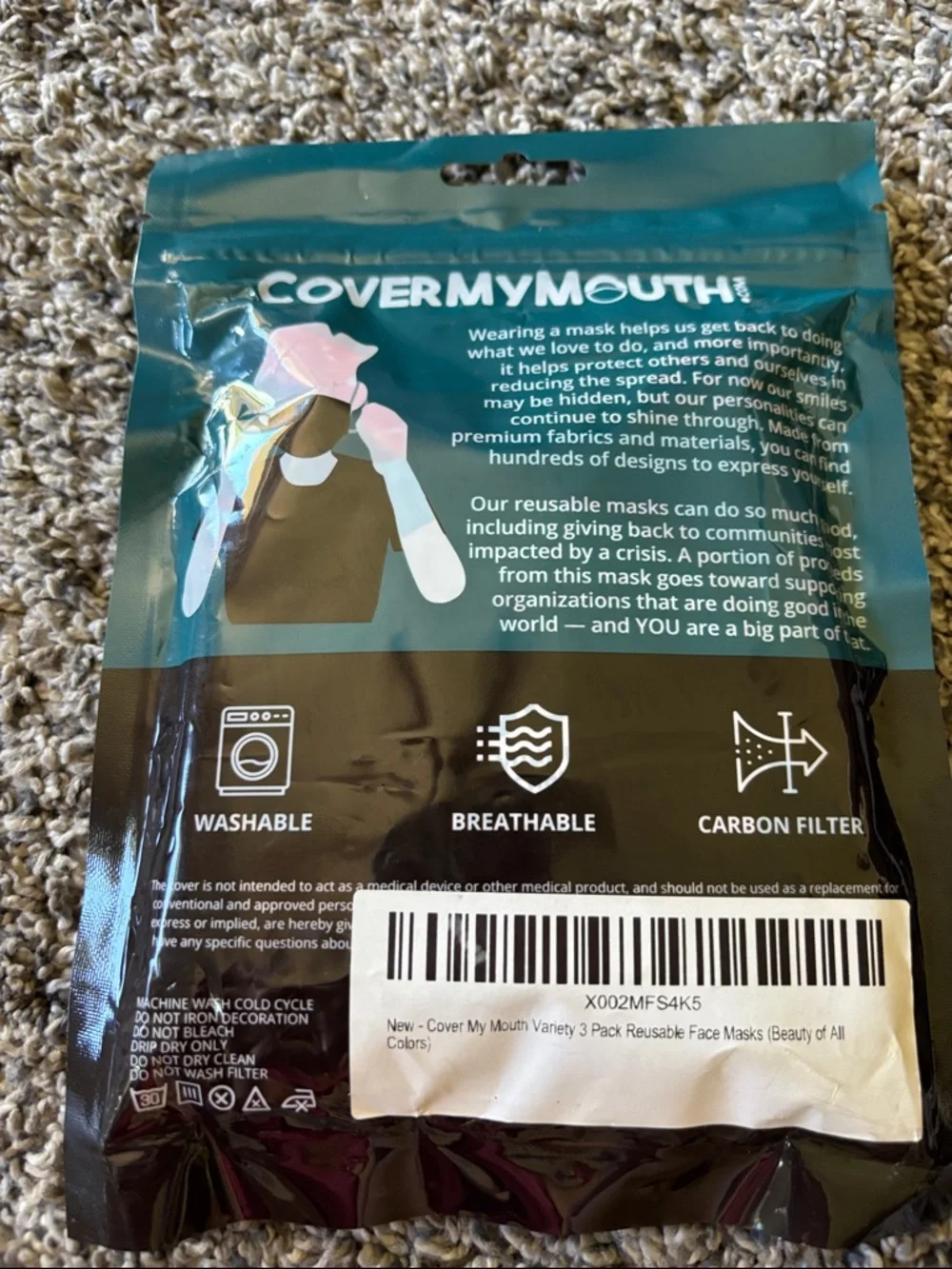 Reusable Face Masks pack of 3